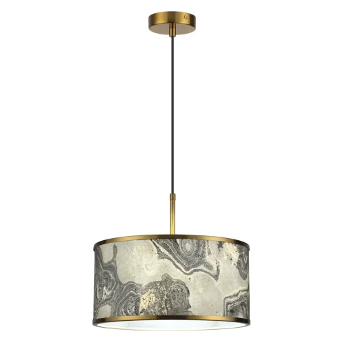 Светильник подвесной Bergi 5064/1 Odeon Light серый бежевый 1 лампа, основание античное бронза в стиле современный  фото 5
