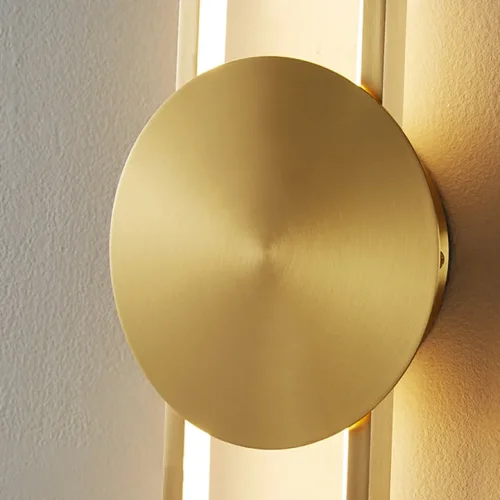 Настенный светильник HEIDY A Brass 212043-23 ImperiumLoft белый на 1 лампа, основание латунь в стиле современный  фото 8