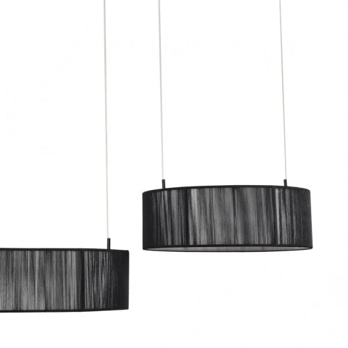 Светильник подвесной LED Kava 8371/70L Lumion чёрный на 1 лампу, основание чёрное в стиле минимализм кольца фото 9