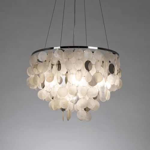 Люстра подвесная Pipirima A4100LM-6CC Arte Lamp белая на 6 ламп, основание хром в стиле современный фото 2 Люстра подвесная Pipirima A4100LM-6CC Arte Lamp белая на 6 ламп, основание хром в стиле современный фото 2