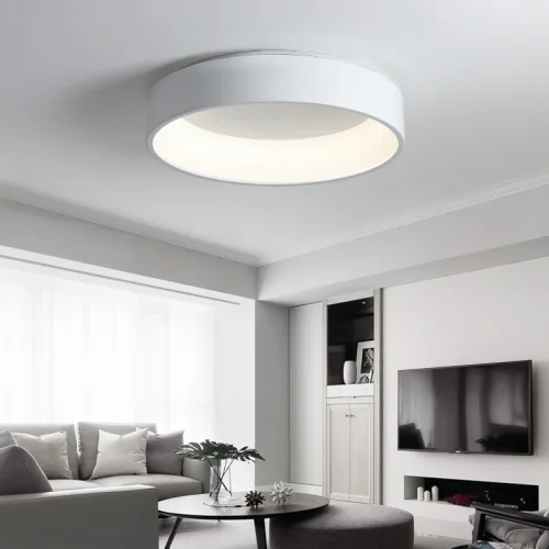 Светильник потолочный LED TRAY D60 White 181884-26 ImperiumLoft белый 1 лампа, основание белое в стиле скандинавский современный  фото 5