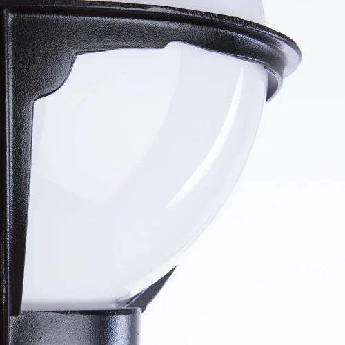 Парковый светильник MONACO A1497PA-1BK Arte Lamp уличный IP44 чёрный 1 лампа, плафон белый в стиле современный E27 фото 3
