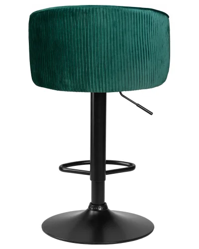 Стул барный 5025_BlackBase-LM DARCY BLACK, цвет сиденья зеленый велюр (1922-9), цвет основания черное Dobrin, зелёный/велюр, ножки/металл/чёрный, размеры - 860*1070***510*460 фото 5
