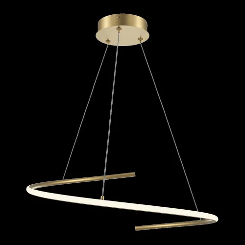 Светильник подвесной LED Curve MOD242PL-L33BSK Maytoni латунь на 1 лампу, основание латунь в стиле хай-тек минимализм современный фото 9