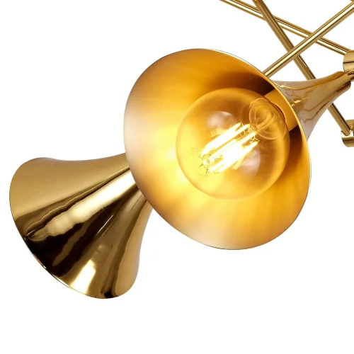Люстра потолочная JAZZ 5897 Mantra золотая на 5 ламп, основание золотое в стиле современный  фото 5