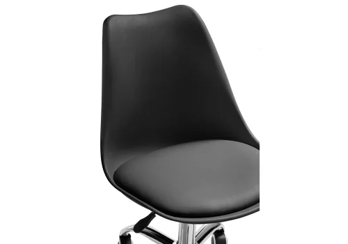 Компьютерное кресло Kolin black 11834 Woodville, чёрный/искусственная кожа, ножки/металл/хром, размеры - *890***490*560 фото 5