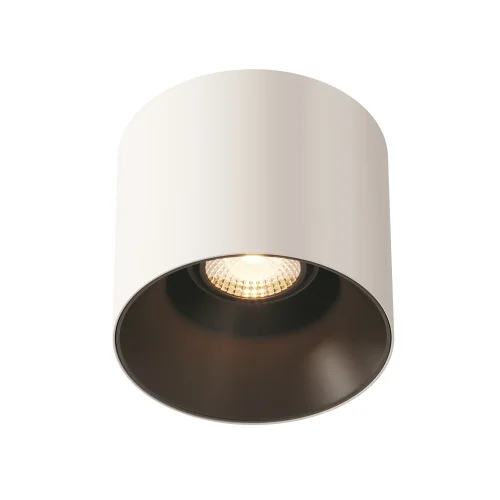 Светильник накладной Alfa LED C064CL-01-15W3K-RD-WB Maytoni белый чёрный на 1 лампу, основание белое в стиле современный хай-тек круглый фото 9