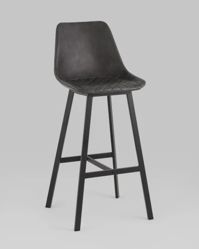 Стул барный TEXAS, экокожа, серый УТ000038913 Stool Group, /, ножки//, размеры - *1080***475*490