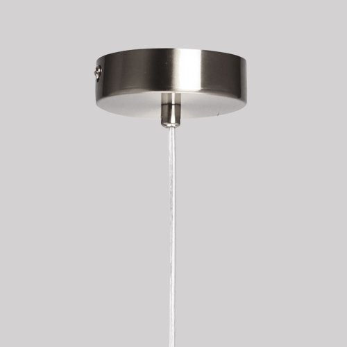 Светильник подвесной Кьянти 720012301 DeMarkt серый 1 лампа, основание никель в стиле современный  фото 9