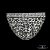 Бра 19322B/20IV Ni Bohemia Ivele Crystal прозрачный 1 лампа, основание никель в стиле классика sp