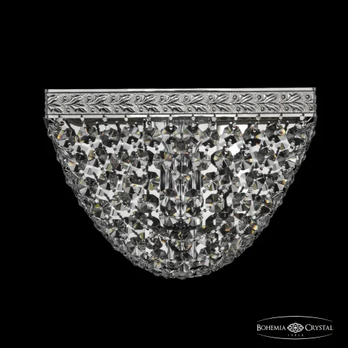 Бра 19322B/20IV Ni Bohemia Ivele Crystal прозрачный на 1 лампа, основание никель в стиле классический sp