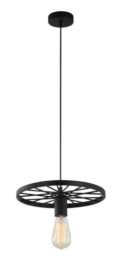 Светильник подвесной лофт Vanessa TL1201H-01BK Toplight без плафона чёрный 1 лампа, основание чёрное в стиле лофт 