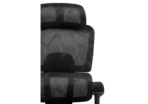 Компьютерное кресло Olimpus black / chrome 15624 Woodville, чёрный/ткань, ножки/металл/чёрный, размеры - *1290***670*700 фото 7