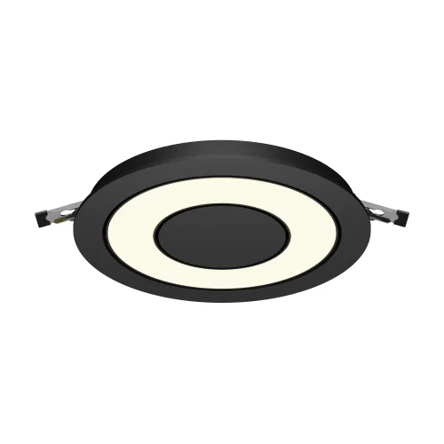 Светильник точечный LED Vector 3000K 12Вт 100° DL102-12W3K-B Maytoni чёрный на 1 лампу, основание чёрное в стиле современный хай-тек круглый