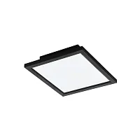 Светильник потолочный LED Salobrena-Z 900049 Eglo белый на 1 лампу, основание чёрное в стиле хай-тек современный квадраты