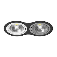Светильник точечный Intero 111 i9270609 Lightstar чёрный серый белый 2 лампы, основание белое чёрное серое в стиле хай-тек 