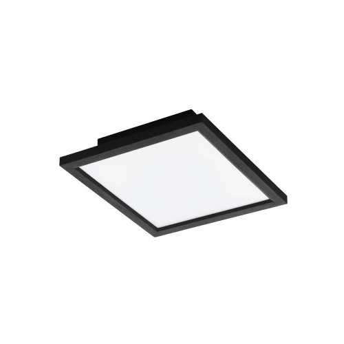 Светильник потолочный LED Salobrena-Z 900049 Eglo белый 1 лампа, основание чёрное в стиле хай-тек современный квадраты