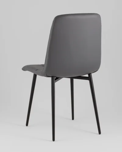 Стул Одди экокожа серый УТ000039995 Stool Group, серый/экокожа, ножки/металл/чёрный, размеры - *840**** фото 5
