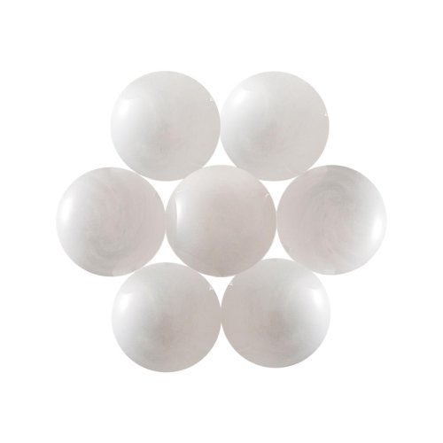 Люстра подвесная Magia 7109/7 Odeon Light белая на 7 ламп, основание белое в стиле хай-тек шар фото 5 Люстра подвесная Magia 7109/7 Odeon Light белая на 7 ламп, основание белое в стиле хай-тек шар фото 5