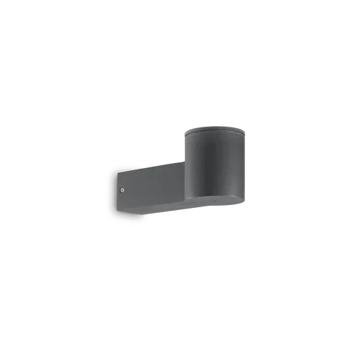 Настенный светильник CLIO MAP1 ANTRACITE Ideal Lux уличный IP44 серый чёрный 1 лампа, плафон чёрный серый в стиле современный E27