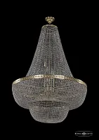 Люстра потолочная хрустальная 19091/H2/100IV G Bohemia Ivele Crystal прозрачная на 26 ламп, основание золотое в стиле классический sp