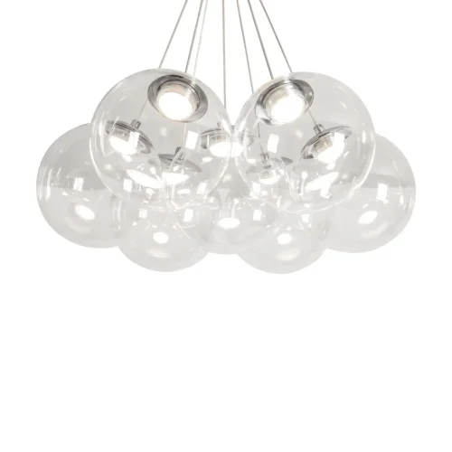 Светильник подвесной LED Verto FR5580PL-L35N Freya прозрачный на 1 лампу, основание хром в стиле современный шар фото 5 Светильник подвесной LED Verto FR5580PL-L35N Freya прозрачный на 1 лампу, основание хром в стиле современный шар фото 5
