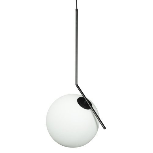 Светильник подвесной Icl 2579-B LOFT IT белый 1 лампа, основание чёрное в стиле современный шар фото 3