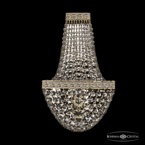 Бра 19322B/H2/20IV GW Bohemia Ivele Crystal прозрачный на 2 лампы, основание золотое в стиле классический sp