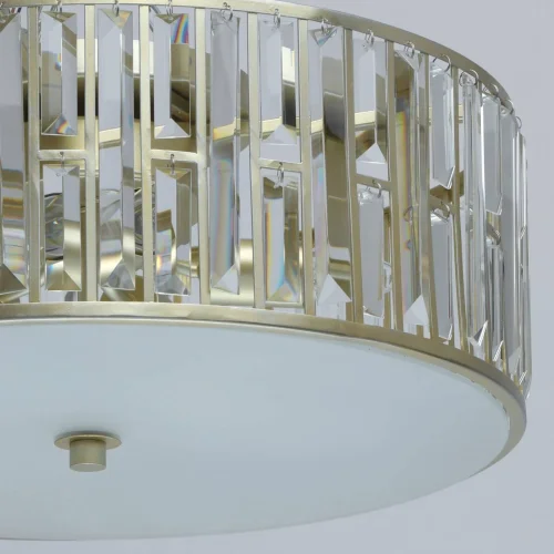 Люстра подвесная хрустальная Монарх 121010305 MW-Light прозрачная на 5 ламп, основание золотое в стиле классический  фото 5