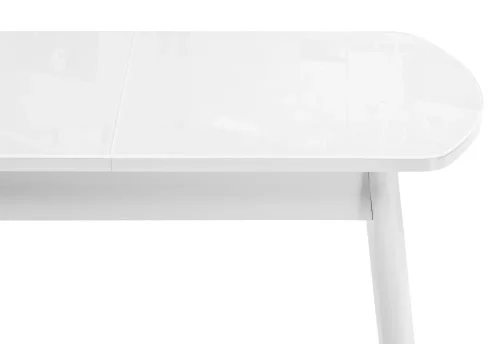 Стеклянный стол Калверт белый 551083 Woodville столешница белая из стекло лдсп фото 7