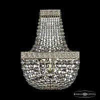Бра 19112B/H1/20IV GW Bohemia Ivele Crystal прозрачный 2 лампы, основание золотое в стиле классика sp