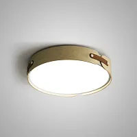 Светильник потолочный RANGE 3 D57 Light wood 195542-26 ImperiumLoft бежевый коричневый 1 лампа, основание белое в стиле современный 
