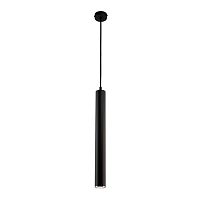Светильник подвесной LED Desio DES-ZW-1(CC) Kutek чёрный 1 лампа, основание чёрное в стиле современный трубочки