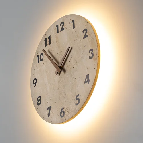 Бра LED с часами Mares CL246016 Citilux бежевый на 1 лампу, основание бежевое в стиле лофт кантри часы отражённый свет фото 4