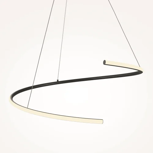 Светильник подвесной LED Curve MOD242PL-L33BK Maytoni чёрный на 1 лампу, основание чёрное в стиле хай-тек минимализм современный фото 11