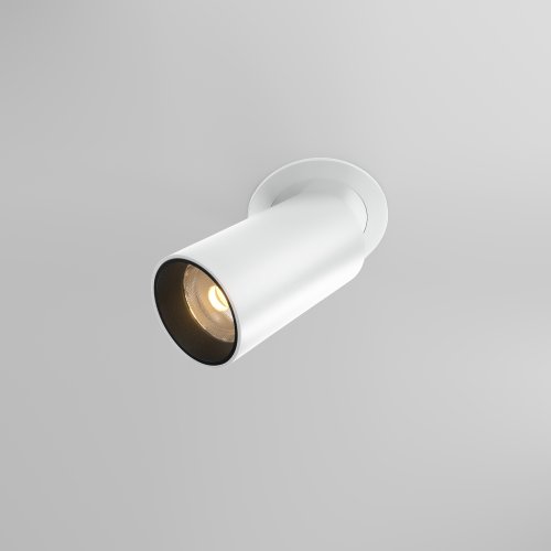 Светильник точечный LED Focus Led DL125-L12-3K-W Maytoni белый на 1 лампу, основание белое в стиле современный хай-тек круглый фото 2