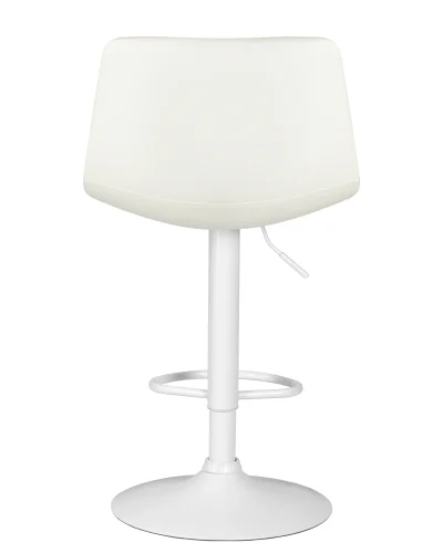 Стул барный набор 2 шт. SET-2 5017_WhiteBase-LM TAILOR WHITE, цвет сиденья белый, цвет основания белый Dobrin, /экокожа, ножки/металл/белый, размеры - 920*1130***470*490 фото 6