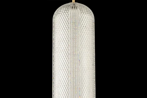 Светильник подвесной LED Candels L 1.P4 G Arti Lampadari прозрачный 1 лампа, основание золотое в стиле современный  фото 4