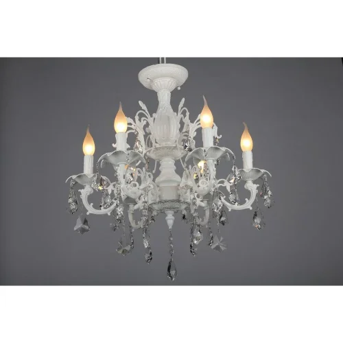 Люстра потолочная Catanzaro OML-30807-06 Omnilux белая на 6 ламп, основание белое в стиле классический фото 6