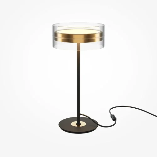 Настольная лампа LED Dress code MOD348TL-L14BBS3K Maytoni прозрачная 1 лампа, основание чёрное металл в стиле современный хай-тек  фото 3