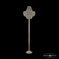 Торшер 19091T6/H/45IV-172 G Bohemia Ivele Crystal sp прозрачный 8 ламп, основание золотое в стиле классический
