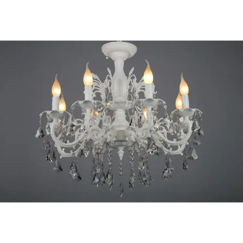 Люстра подвесная Catanzaro OML-30807-08 Omnilux белая на 8 ламп, основание белое в стиле классический фото 7