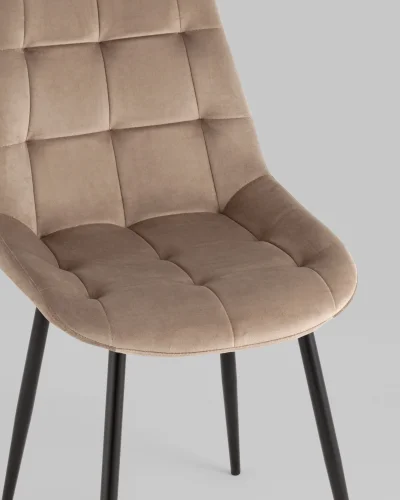 Стул Флекс New, велюр мокка (набор 2шт) УТ000039325 Stool Group, коричневый/велюр, ножки/металл/, размеры - ***** фото 2