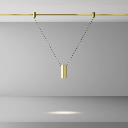 Трековый подвесой светильник Focus Led Flarity 4000K 12Вт 38° TR157-1-12W4K-BS Maytoni латунь для шинопроводов серии Magnetic trаck system Flarity латунь фото 4