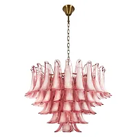 Люстра подвесная Лилу / Lilou 10600/800 Pink LOFT IT розовая на 18 ламп, основание бронзовое в стиле 