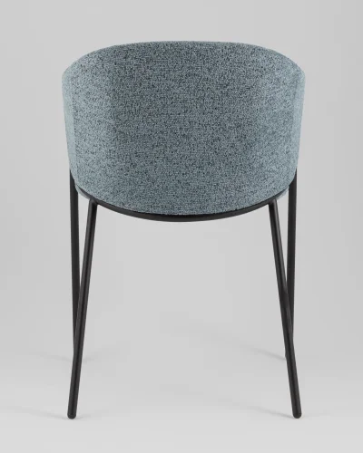 Стул обеденный Carmel, голубой УТ000039555 Stool Group, голубой/букле, ножки/металл/чёрный, размеры - *790***540*600 фото 4
