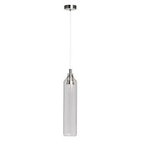 Светильник подвесной Кьянти 720011901 DeMarkt прозрачный 1 лампа, основание никель в стиле современный 