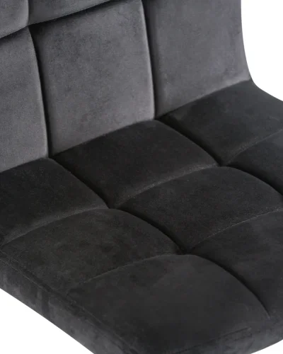 Стул барный 5018-LM DOMINIC, цвет сиденья черный велюр (MJ9-101), цвет основания черный Dobrin, чёрный/велюр, ножки/металл/чёрный, размеры - 940*1150***420*520 фото 7