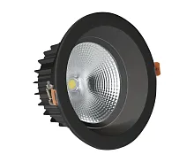 Светильник точечный LED Точка 2136,19 Kink Light чёрный 1 лампа, основание чёрное в стиле современный круглый