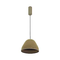 Светильник подвесной LED Welli V11097-PL Moderli зелёный на 1 лампу, основание зелёное в стиле современный лофт 